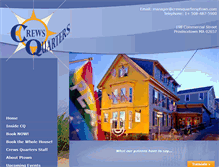 Tablet Screenshot of crewsquartersptown.com